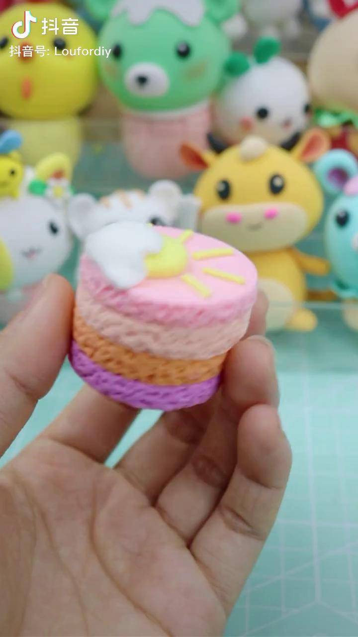 罗弗超轻粘土手工这款蛋糕是不是少女心十足
