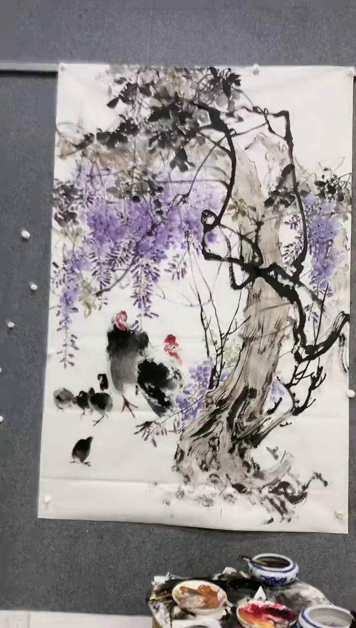 直播高光李军国画花鸟画册系列一起学画画国画收藏品绘画绘画教学原创