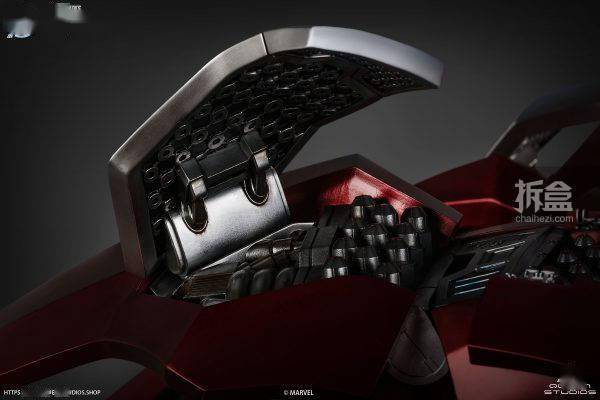 系列|QUEEN STUDIOS 漫威系列 钢铁侠 MARK7 1/1比例收藏胸像