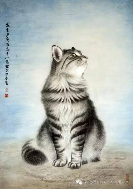 魏诗煌的工笔画猫集