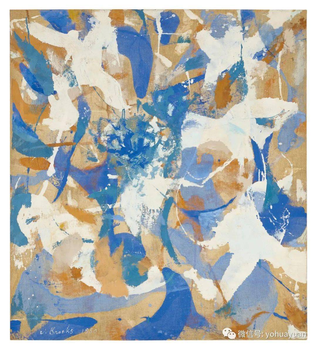 (james·brooks 1906年10月18日- 1992年3月9日)美国壁画家,抽象画家