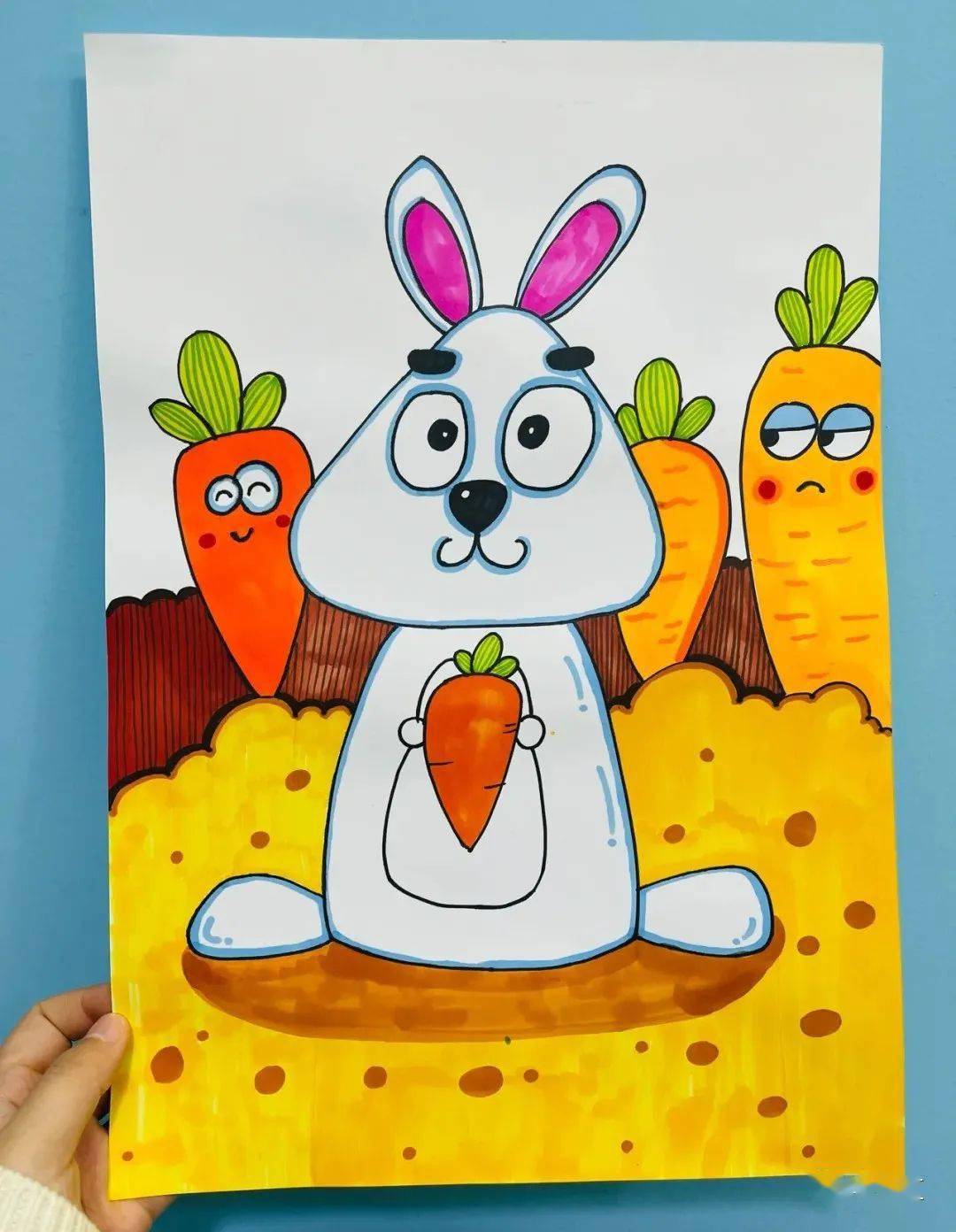 儿童画创作必备42张儿童画配色漂亮造型简单