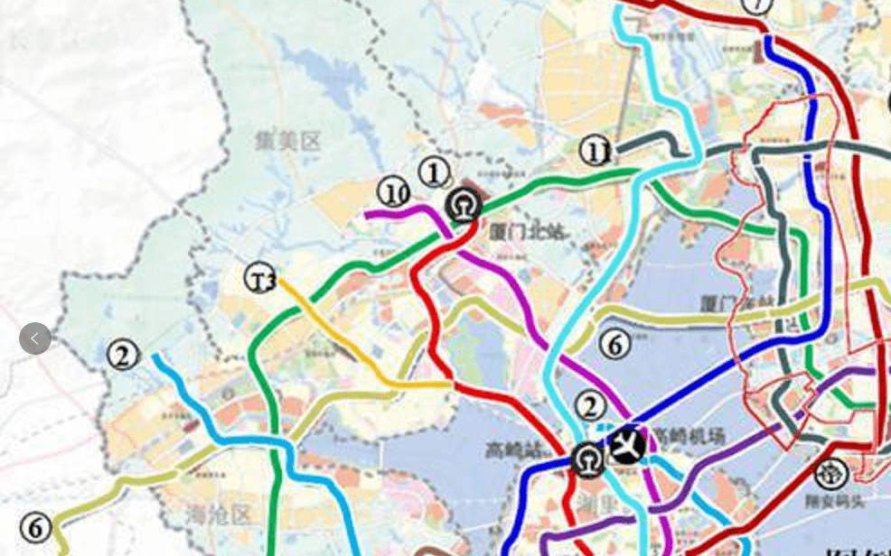 廈門地鐵規劃曝光新增t36711號線還有r3線