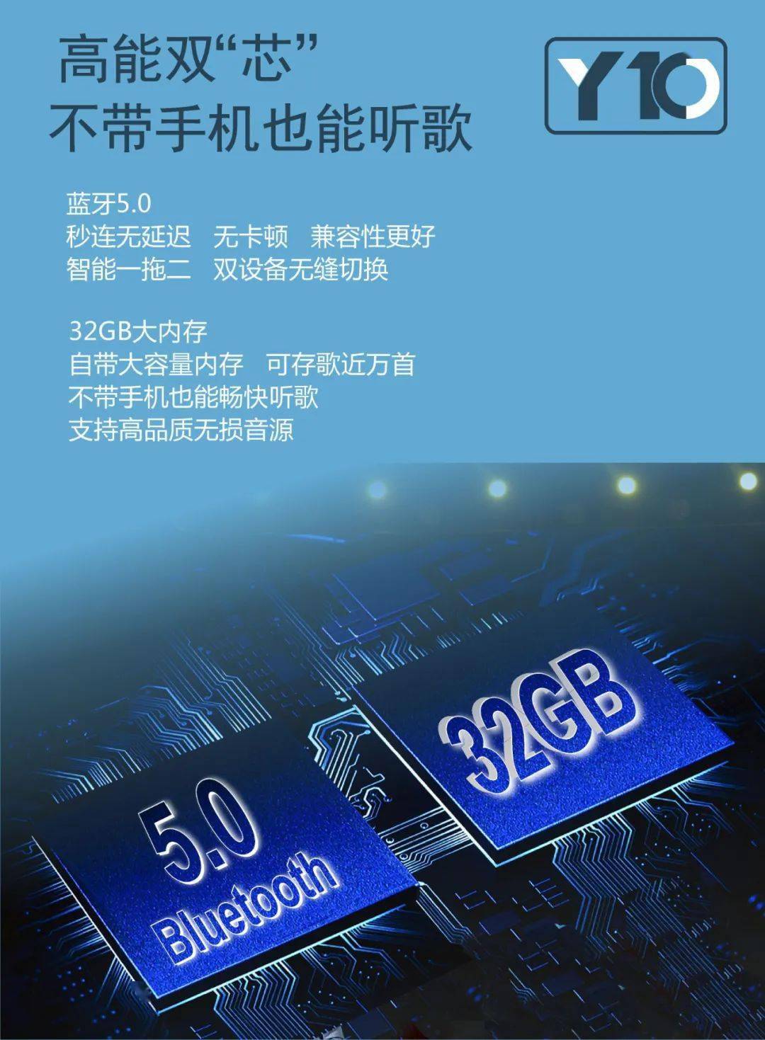 焦动新款骨传导游泳耳机