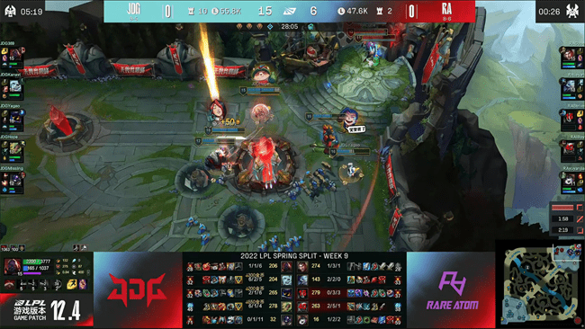 泽丽|LOL-LPL：Missing塔姆深渊潜航击飞三人，JDG团战压制2-0横扫RA