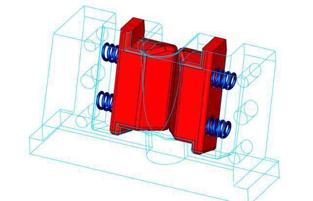 巧妙的模具结构:行位先复位_天线_产品_平台