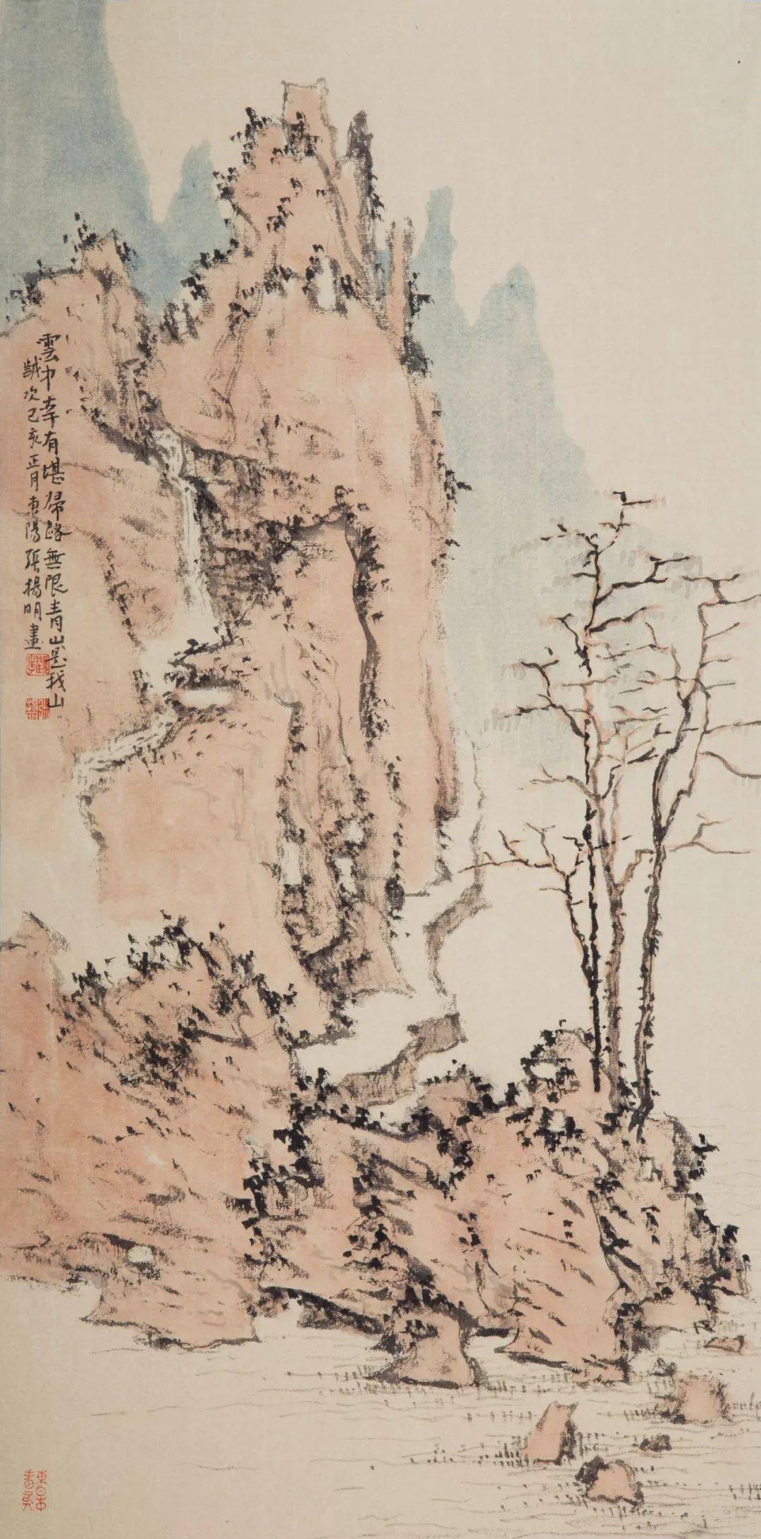 旷达高远,清秋爽利|张扬明山水画_绘画_作品集_古人