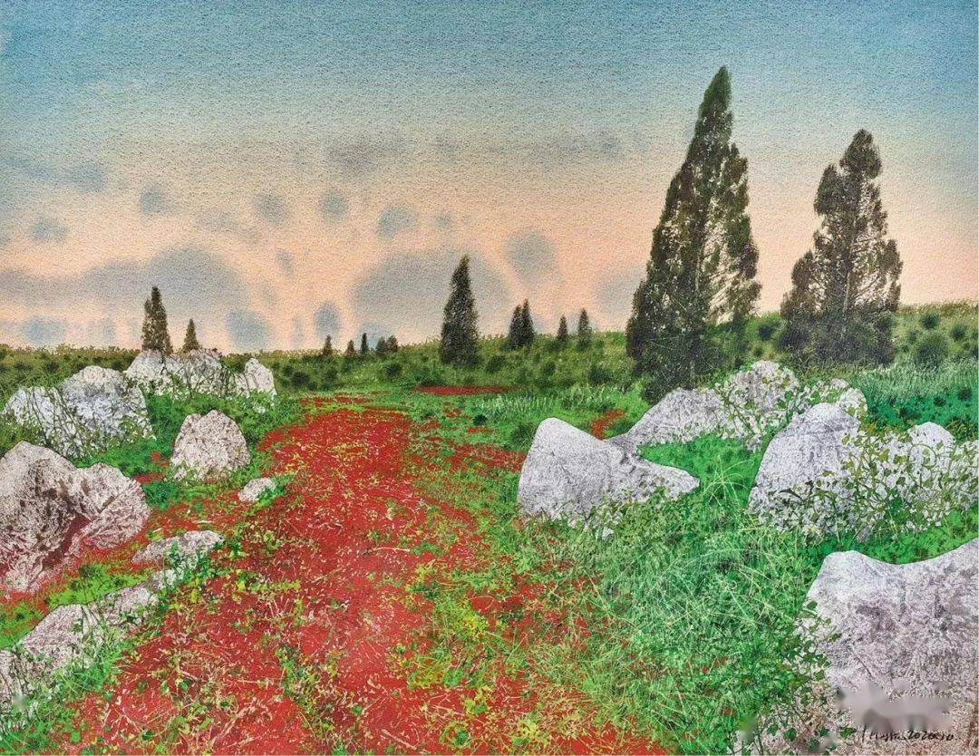 陈流油画及水彩风景作品