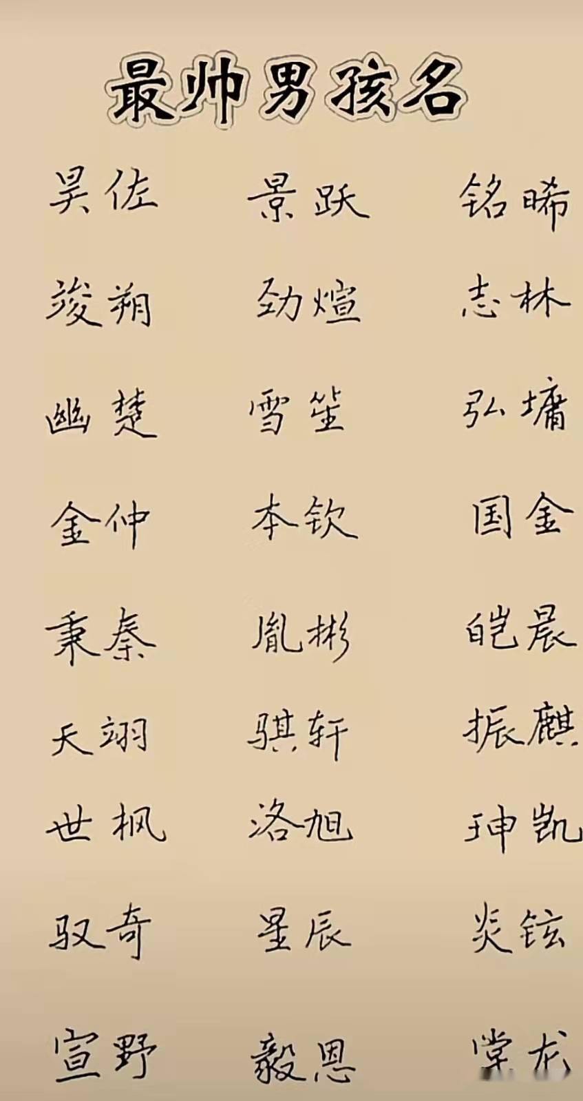 起名吴姓男孩和最好听的儿女名字