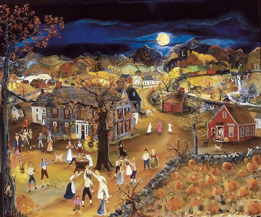 绘画欣赏——grandma·moses_摩西_又名_奶奶