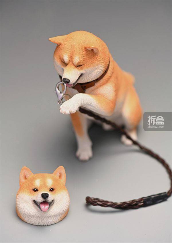 jxkstudio16卖萌的柴犬可爱治愈宠物狗创意潮玩手办摆件道具