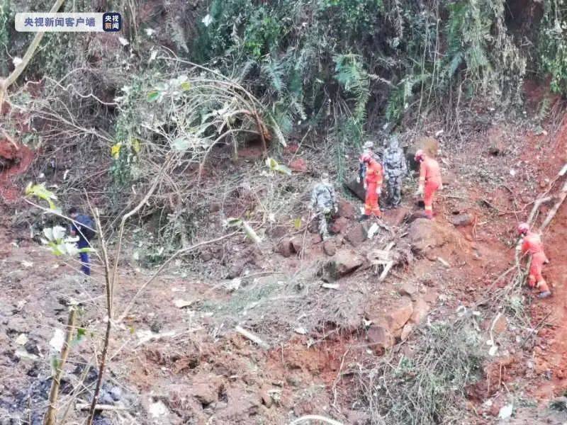 正在救援現場發現客機碎片具體墜機地點公佈東航沉痛哀悼停飛所有涉事