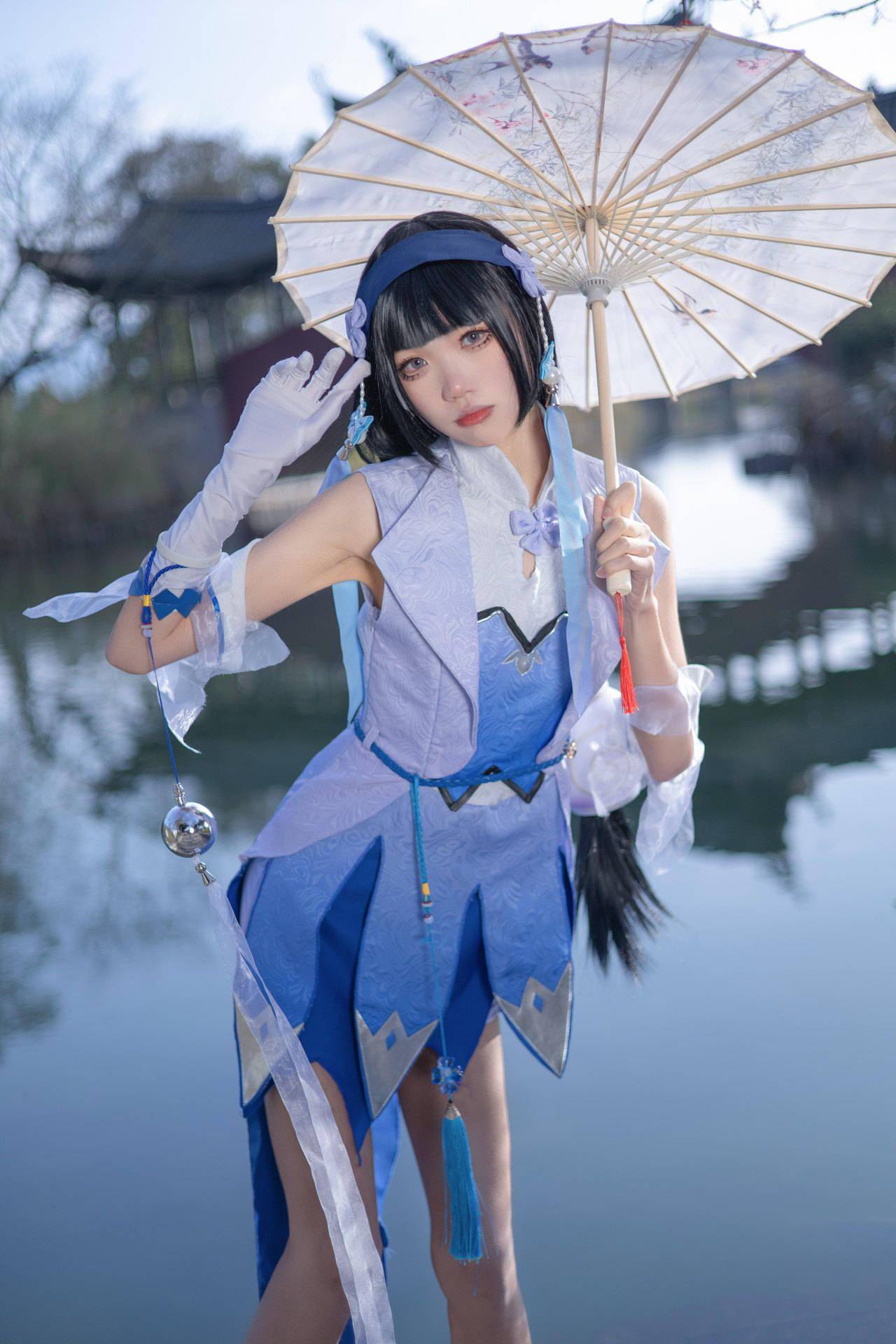 猫久|《王者荣耀》西施cosplay，少女怎么会拒绝珍贵的宝藏呢