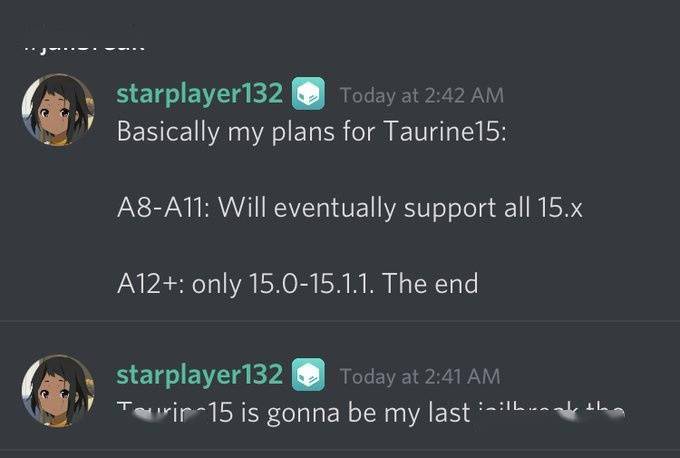 越狱|Taurine 15越狱工具将支持iOS 15.x