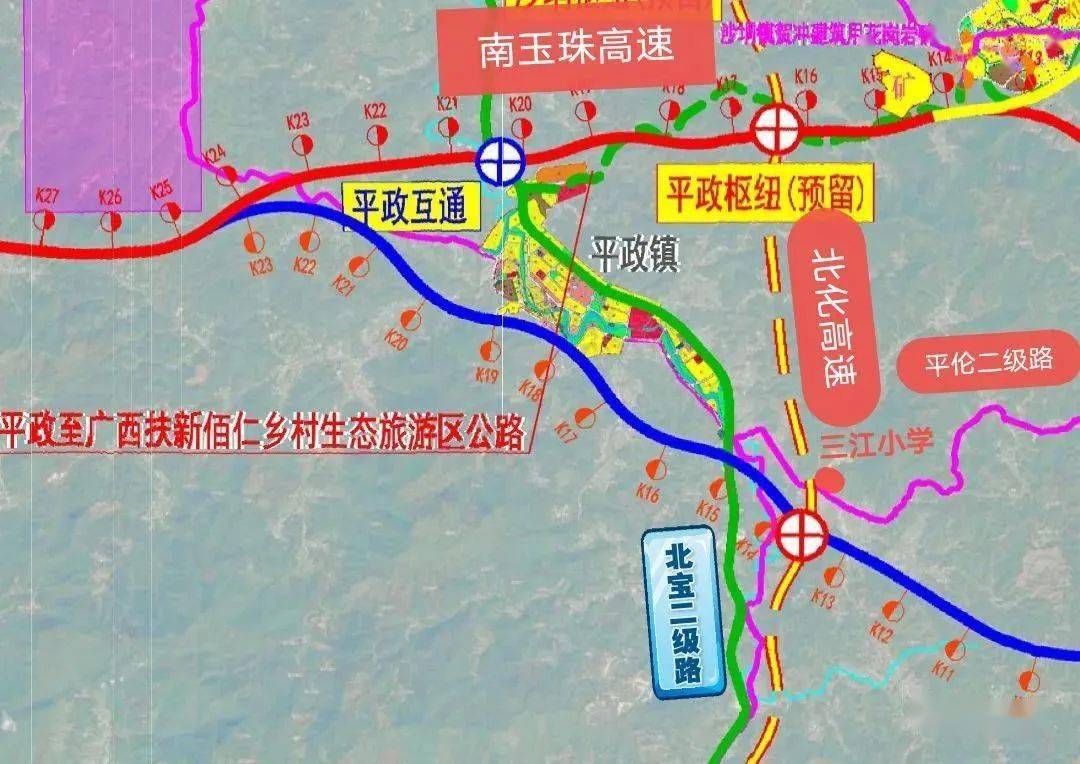 平南至容县高速线路图图片