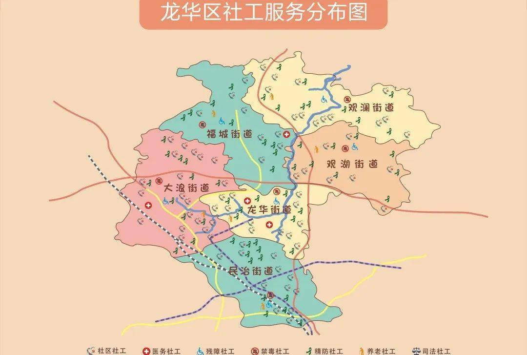 深圳龙华地图各街道图片