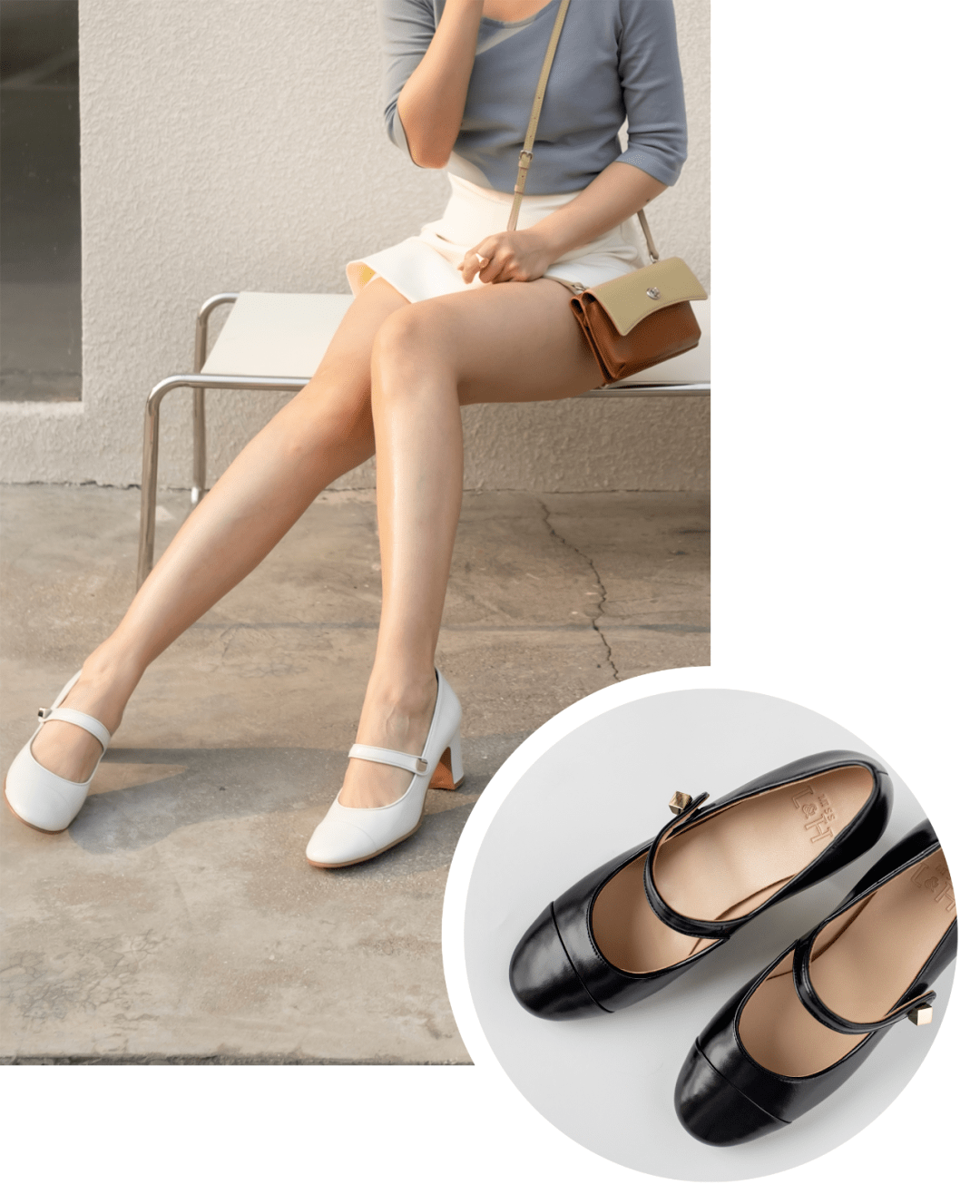 细节 Miss.L&H出品||给大家做一双减甜度加个性的高跟玛丽珍