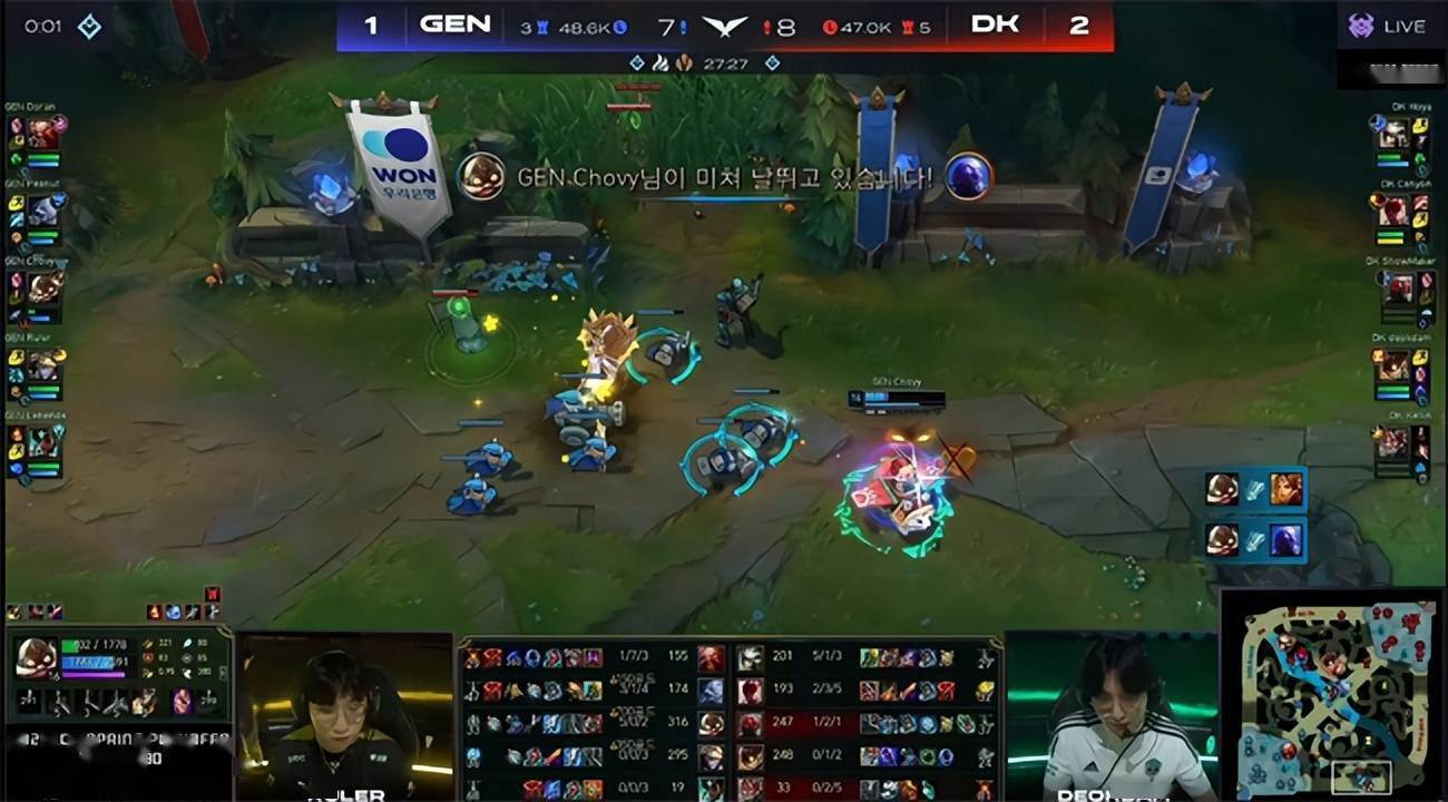 石头人|LOL-LCK：GEN落后一万经济逆天翻盘，3-2险胜DK晋级决赛