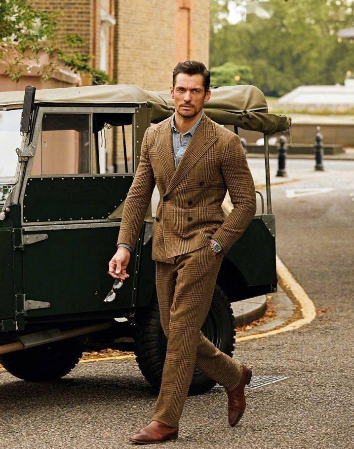 跟世纪男模学早春穿搭42岁的davidgandy比小鲜肉还会穿