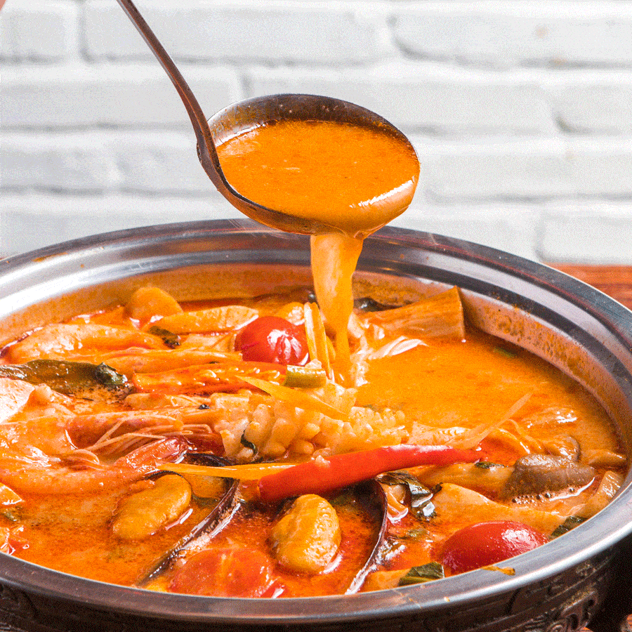 火锅228元享门市价568元集渔双人海鲜套餐招牌冬阴功锅底特色自助蘸料