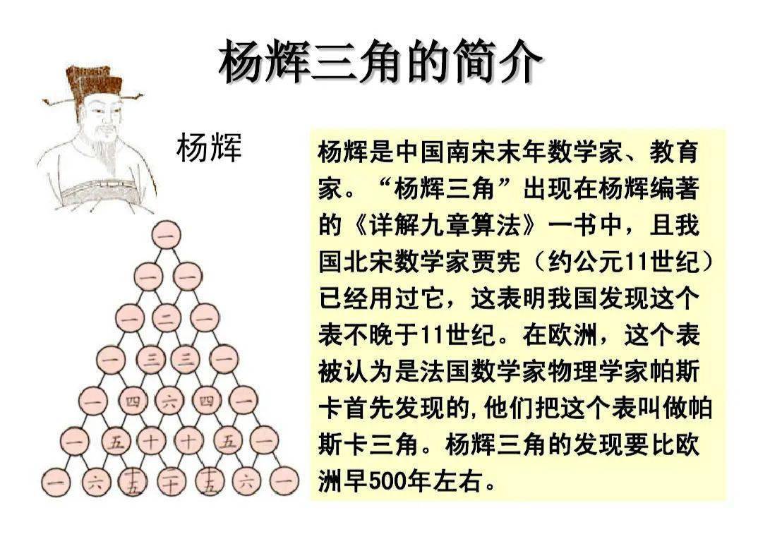 杨辉三角完整图图片