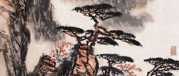 看看这位老先生笔下的黄山松云！_梁树年_秋色_中国