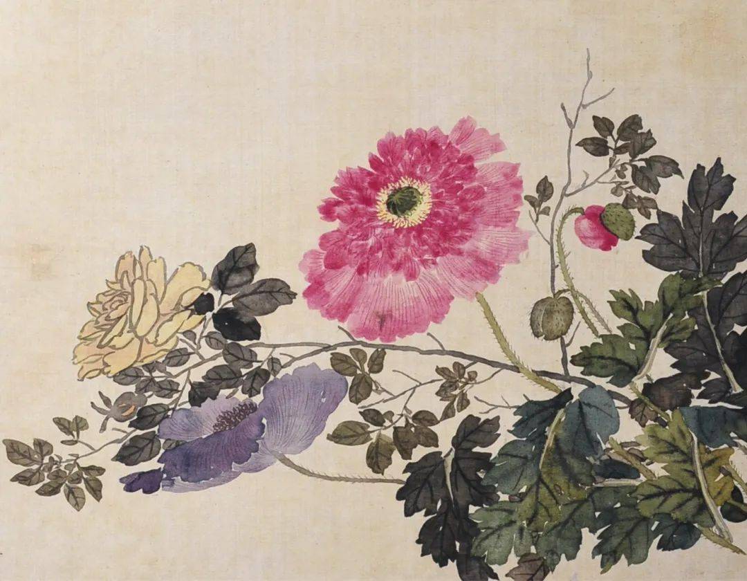 任伯年花卉小品册丰姿多彩