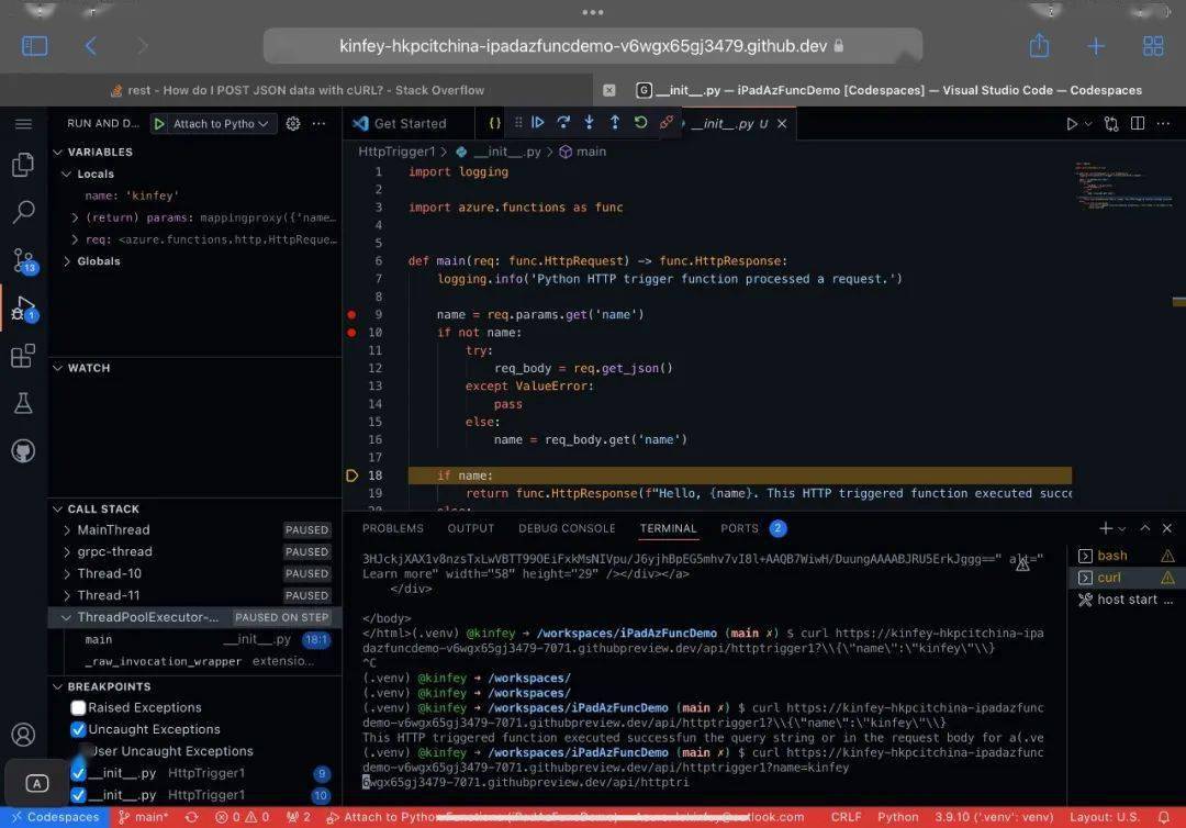 Demo丨GitHub Codespaces，云上开发完整项目