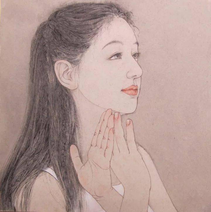 淡雅高贵:杨佩璇作品_cm_系列_丝网