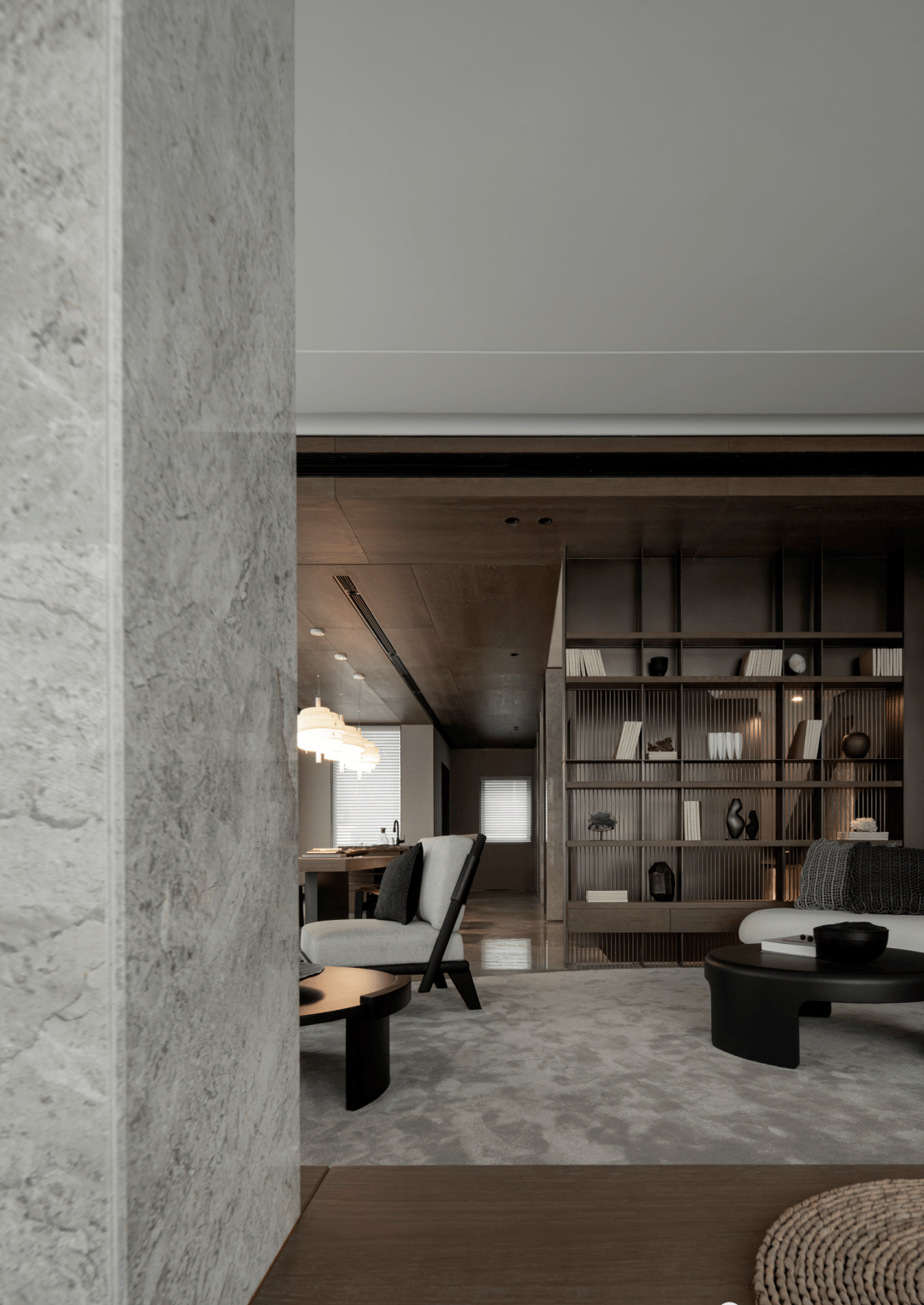 唐忠汉新作现代风大宅设计赋予空间丰富的质感