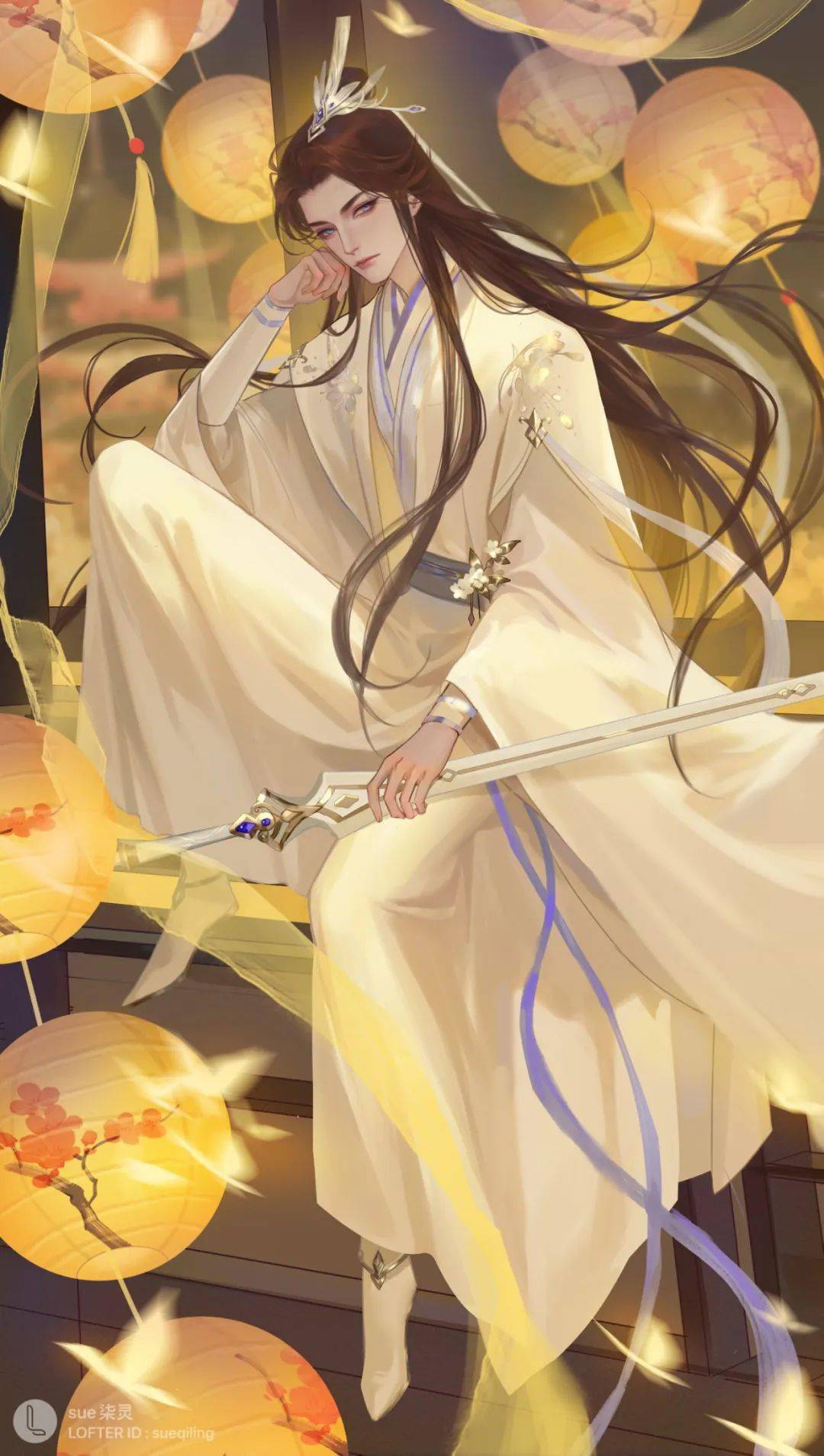 《二哈和他的白猫师尊》壁纸赏析:长阶血未尽,那是他带你回家的路