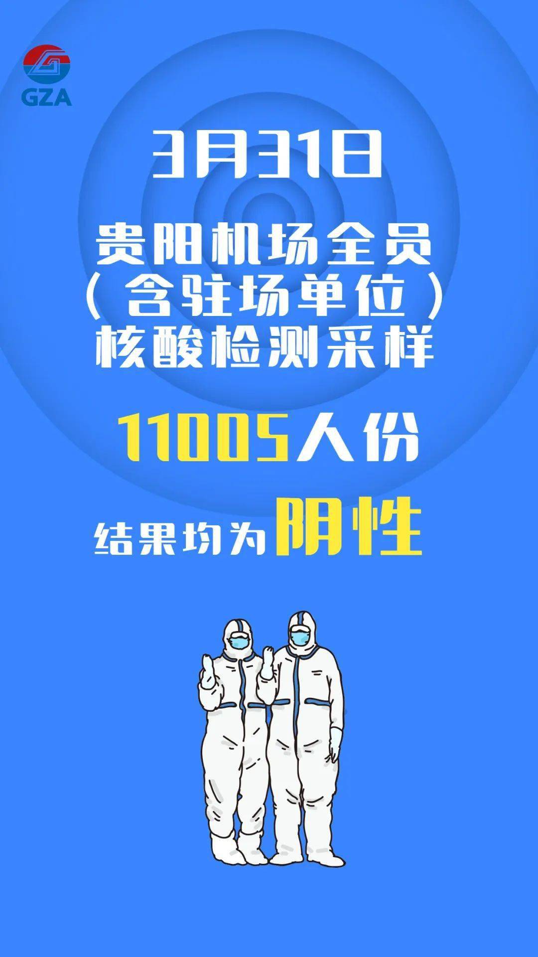 全员阴性3月31日贵阳机场全员核酸结果出来了