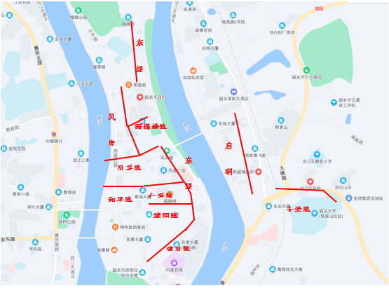 大量實圖韶關司機大佬請注意市區這些嚴管路段否則