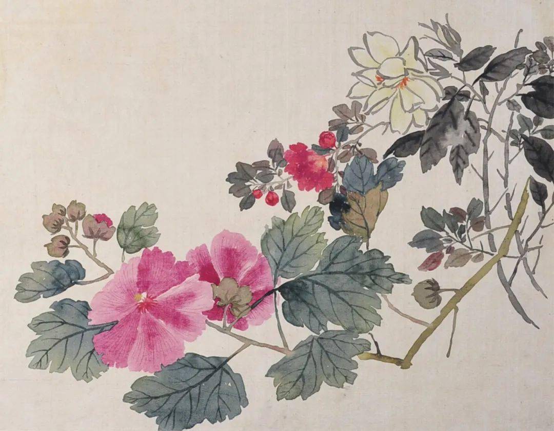 任伯年花卉小品册清新滋润