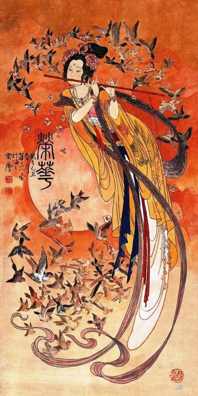 有专家评论华三川的工笔仕女画,有盛唐张萱,周昉的华贵,富丽,细腻至臻