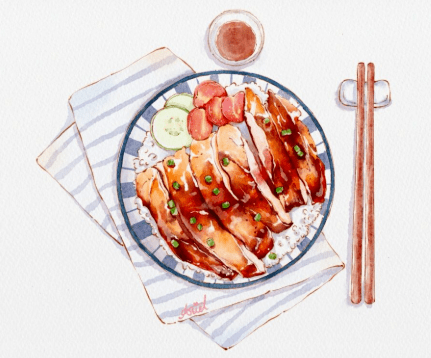 本周主题:美食插画-鸡肉