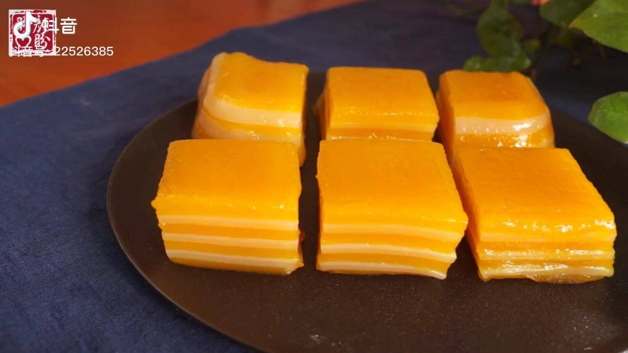 南瓜水晶糕特别好吃的做法软糯q弹香甜可口做法很简单