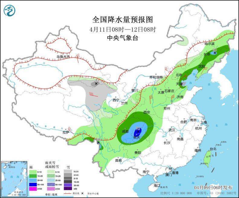 较强冷空气将影响我国 青藏高原有雨雪