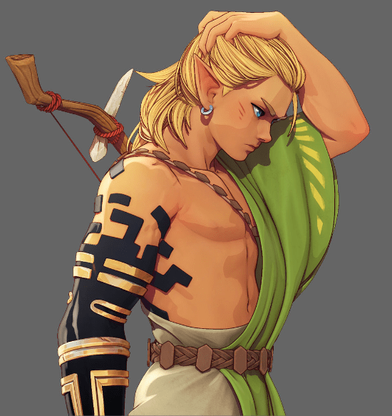 艺术家制《野炊2》林克3d形象 眼神坚毅超霸气_eder_dan_义肢