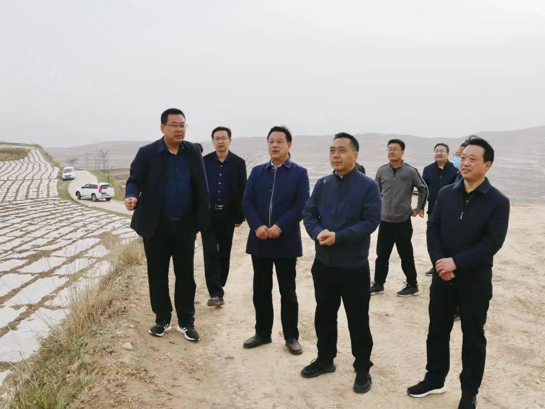 4月11日,县委书记王新强检查指导马力镇春耕生产,人居环境整治和文物