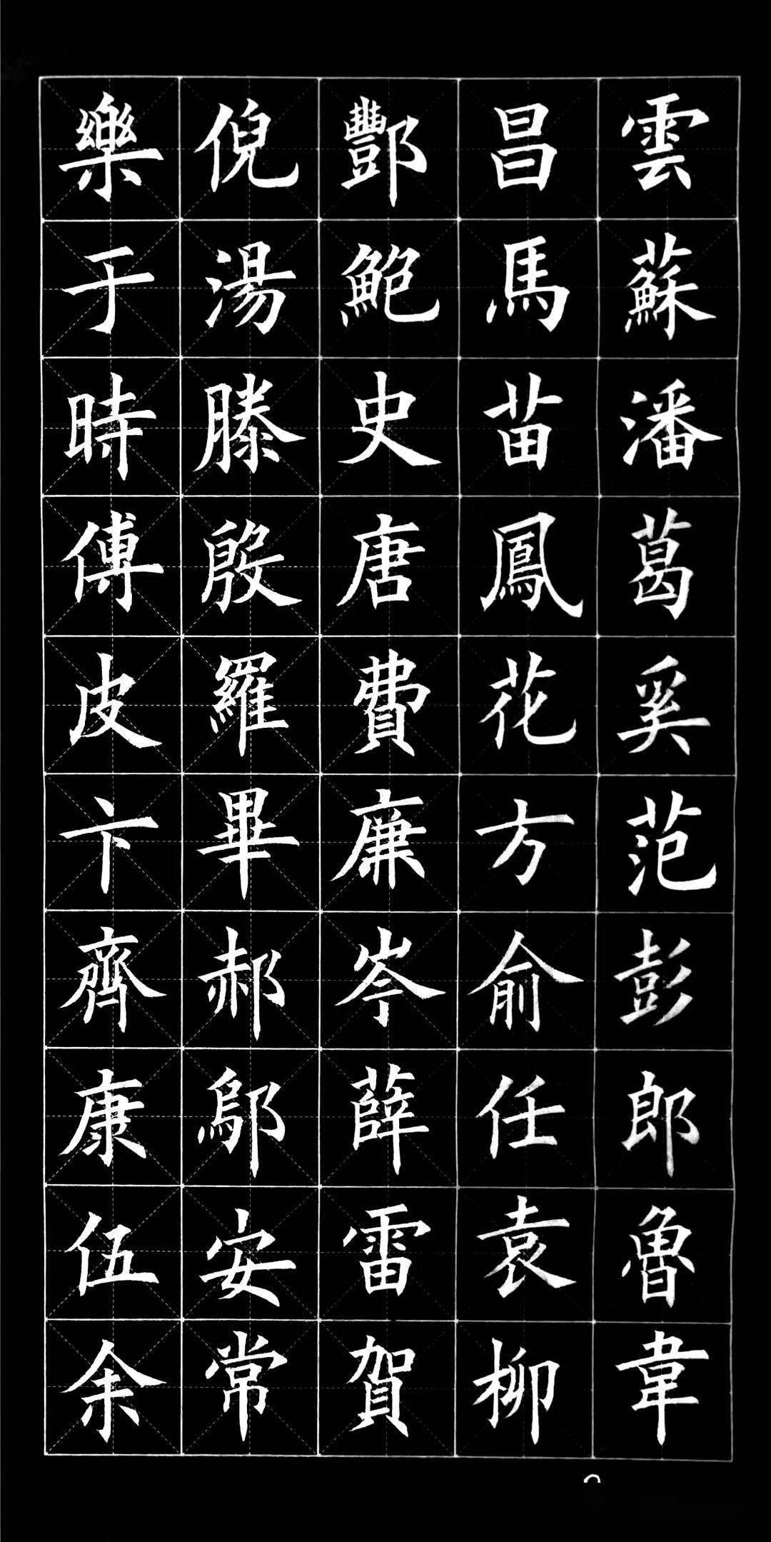 如今,很多文人墨客练习书法也喜欢从楷书《百家姓》入手,今天笔者整理