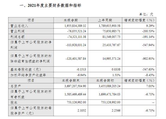 中關村2021年淨虧損114億元同比由盈轉虧