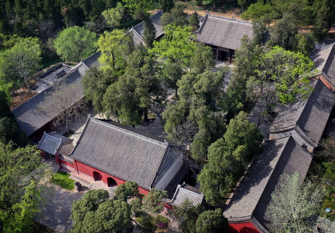 少林寺建筑群三处:塔林,初祖庵,常住院,会善寺,嵩阳书院,中岳庙和东汉