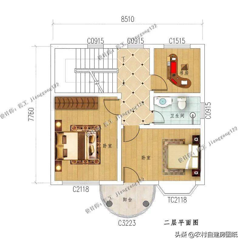 小宅基地不用愁5款不到80平的小戶型農村別墅讓你大開眼界