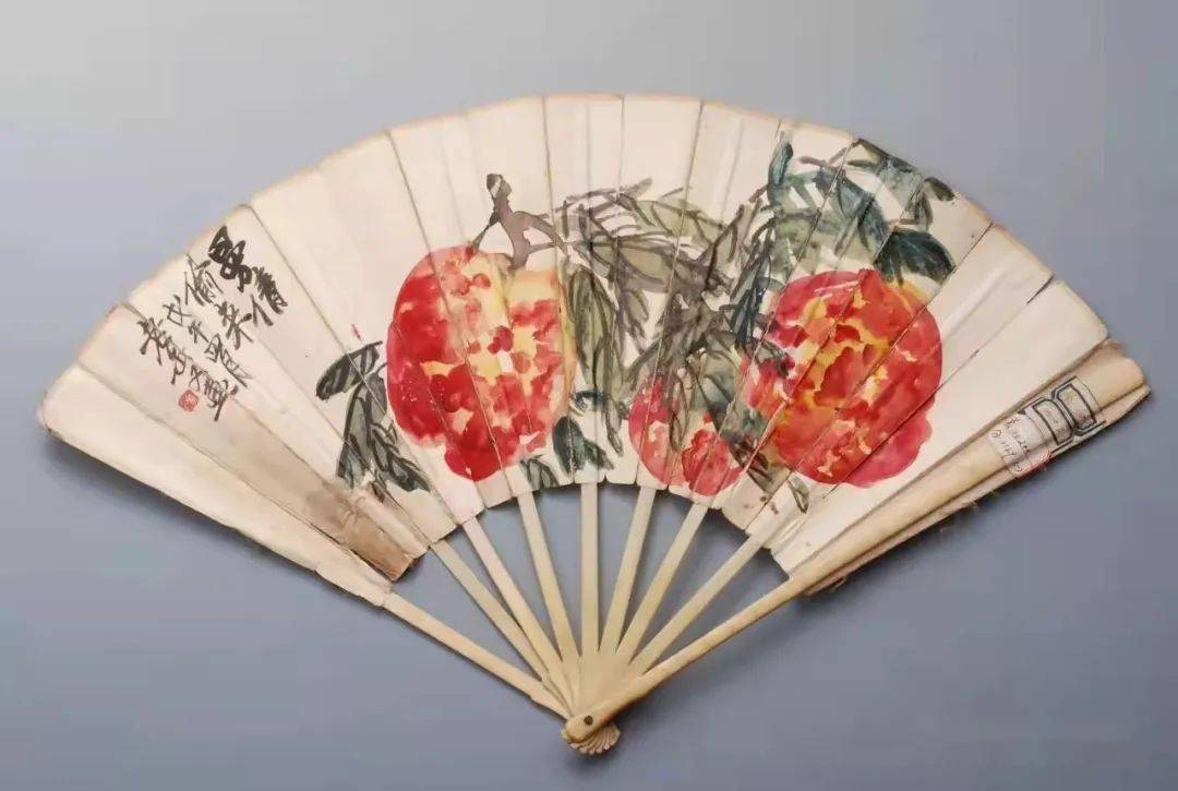 看文物讲梧州故事丨国家三级文物吴昌硕书画成扇体现其诗书画印四绝