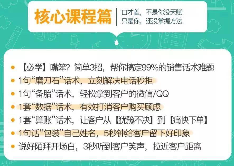 网课售卖话术