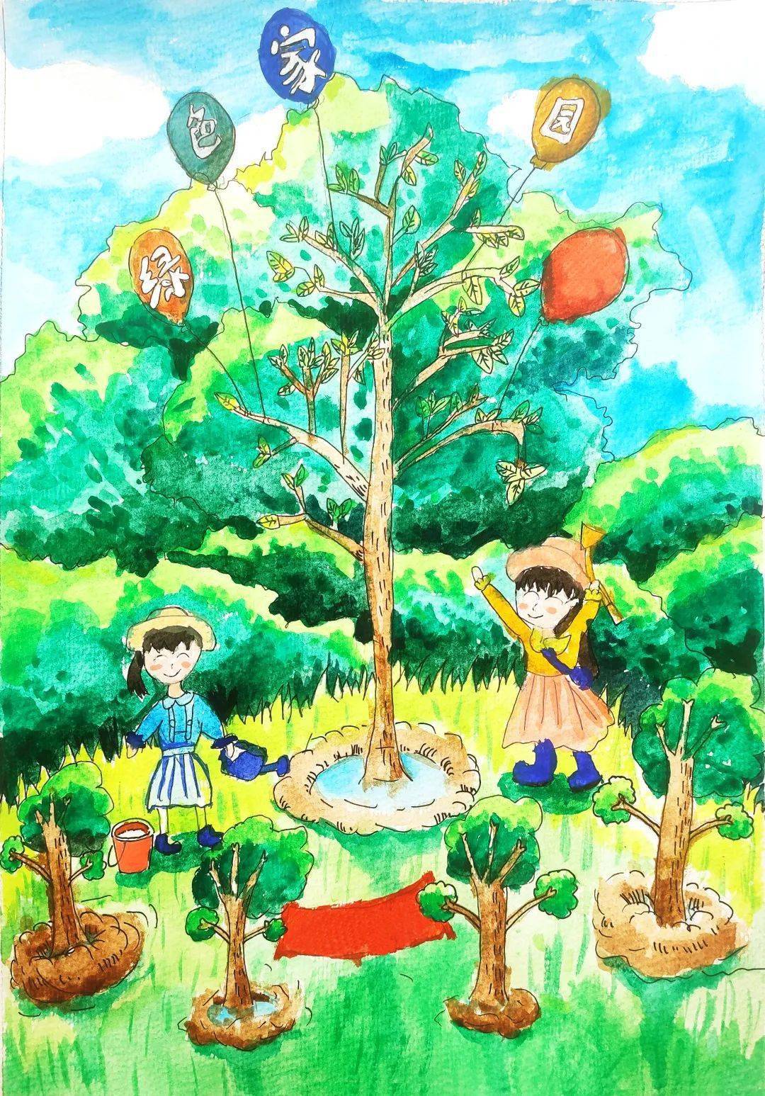 青杏儿 | 半岛都市报《城阳新闻》创刊十周年小学生主题书画作品展