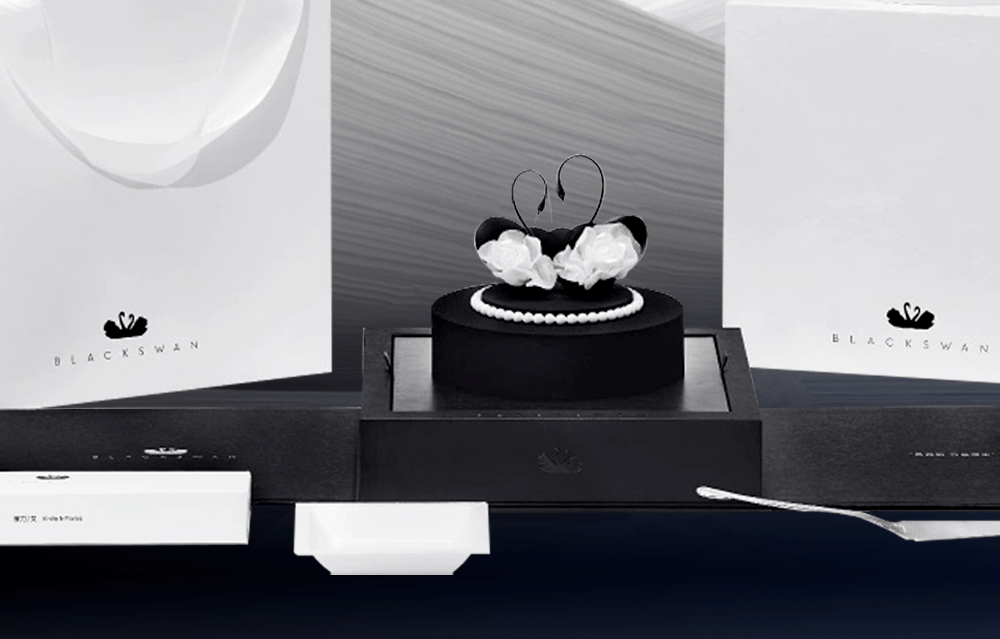 为美而生高奢艺术blackswan黑天鹅蛋糕终于来上海了