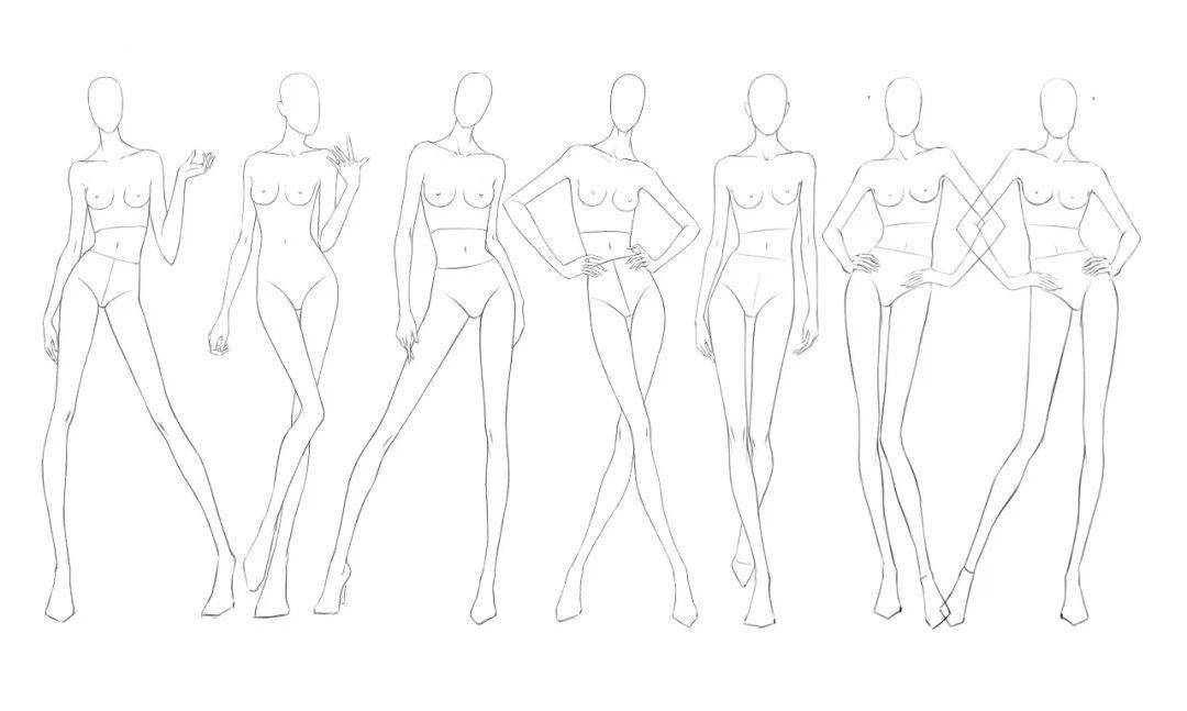 依次对人体比例,结构,常用动态,以及头部,五官,手脚,发型等等进行基础