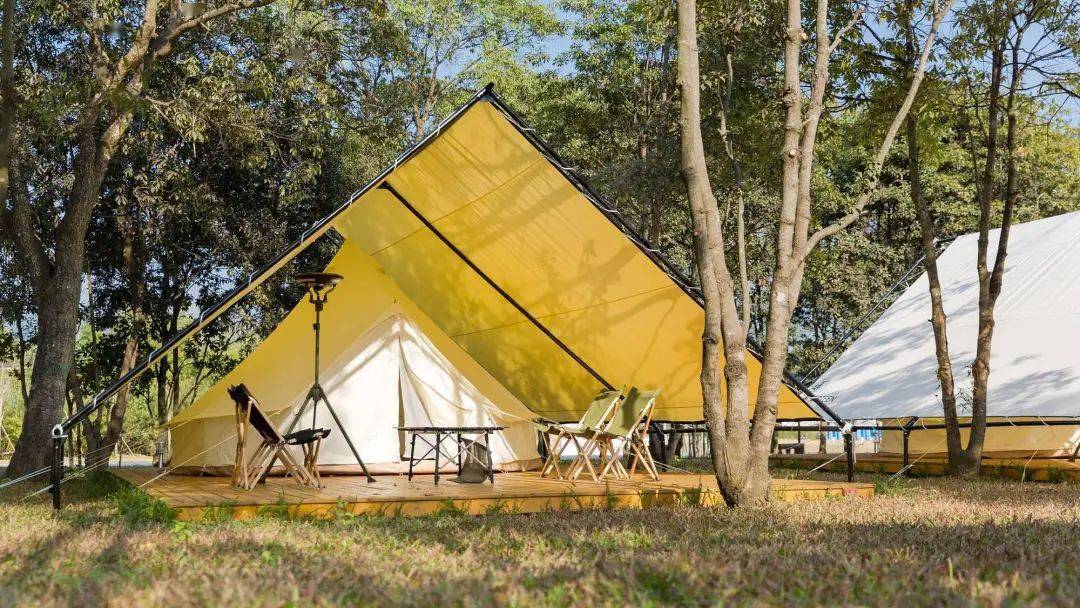 五一假期广东自驾游从化北纬23度8森林营地299元野趣帐篷499元轻奢野